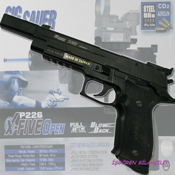SIG SAUER P226 X-FIVE OPEN HAVALI TABANCA