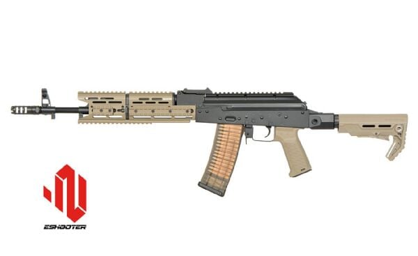 EMG Strike Industries AK-TRAX DESERT Airsoft Modern AK74 Eshooter ETU sistem