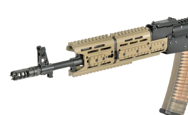 EMG Strike Industries AK-TRAX DESERT Airsoft Modern AK74 Eshooter ETU sistem