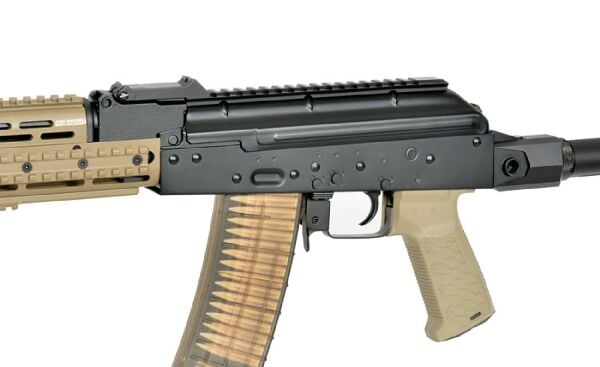 EMG Strike Industries AK-TRAX DESERT Airsoft Modern AK74 Eshooter ETU sistem