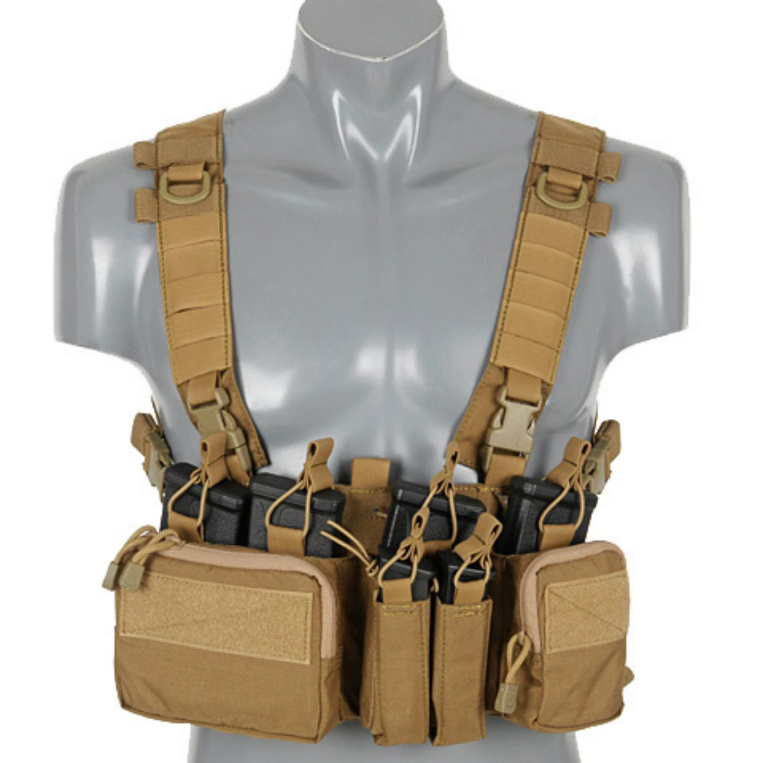 8FIELDS Buckle Up Recce/Sniper Chest Rig - COYOTE BROWN