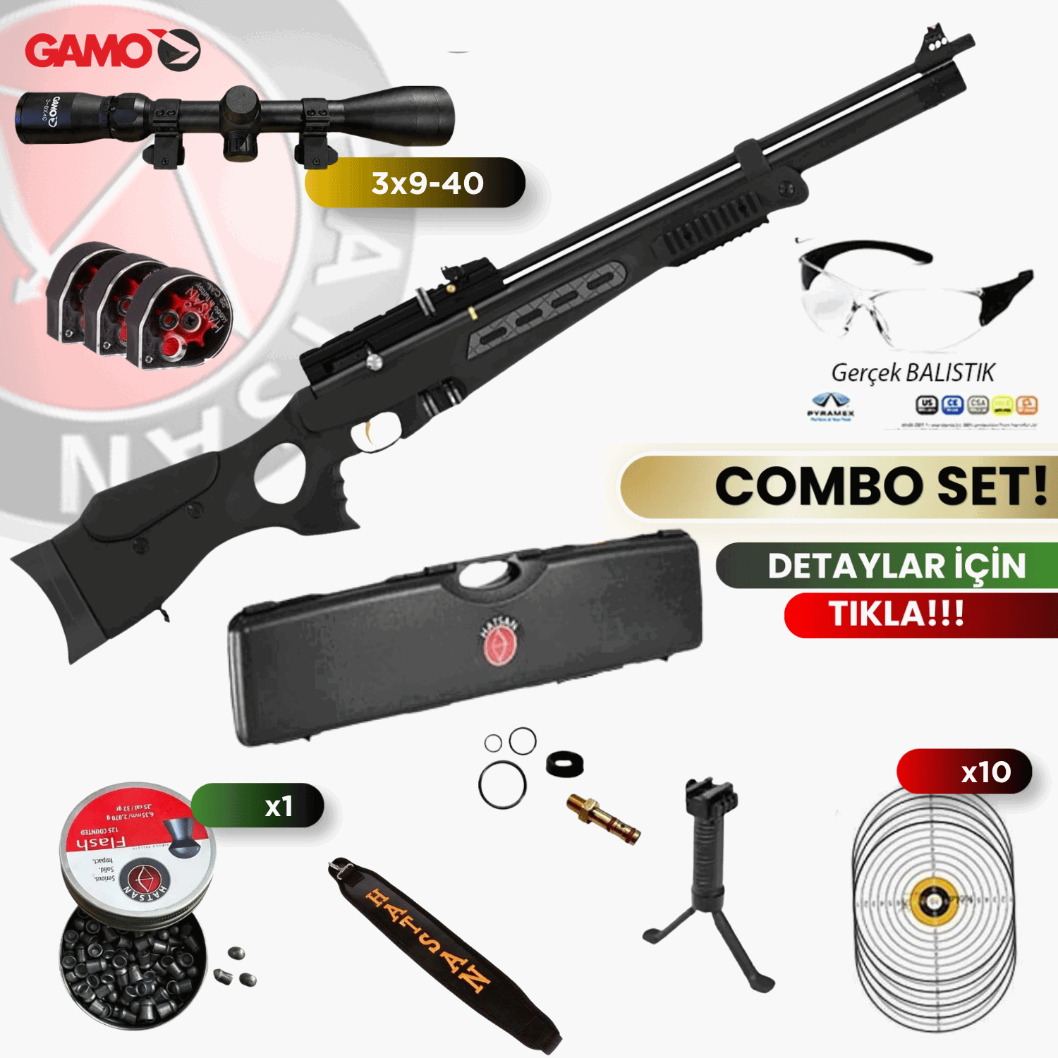 HATSAN BT-65 SB ELİTE QE 5.5mm PCP Havalı Tüfek Seti