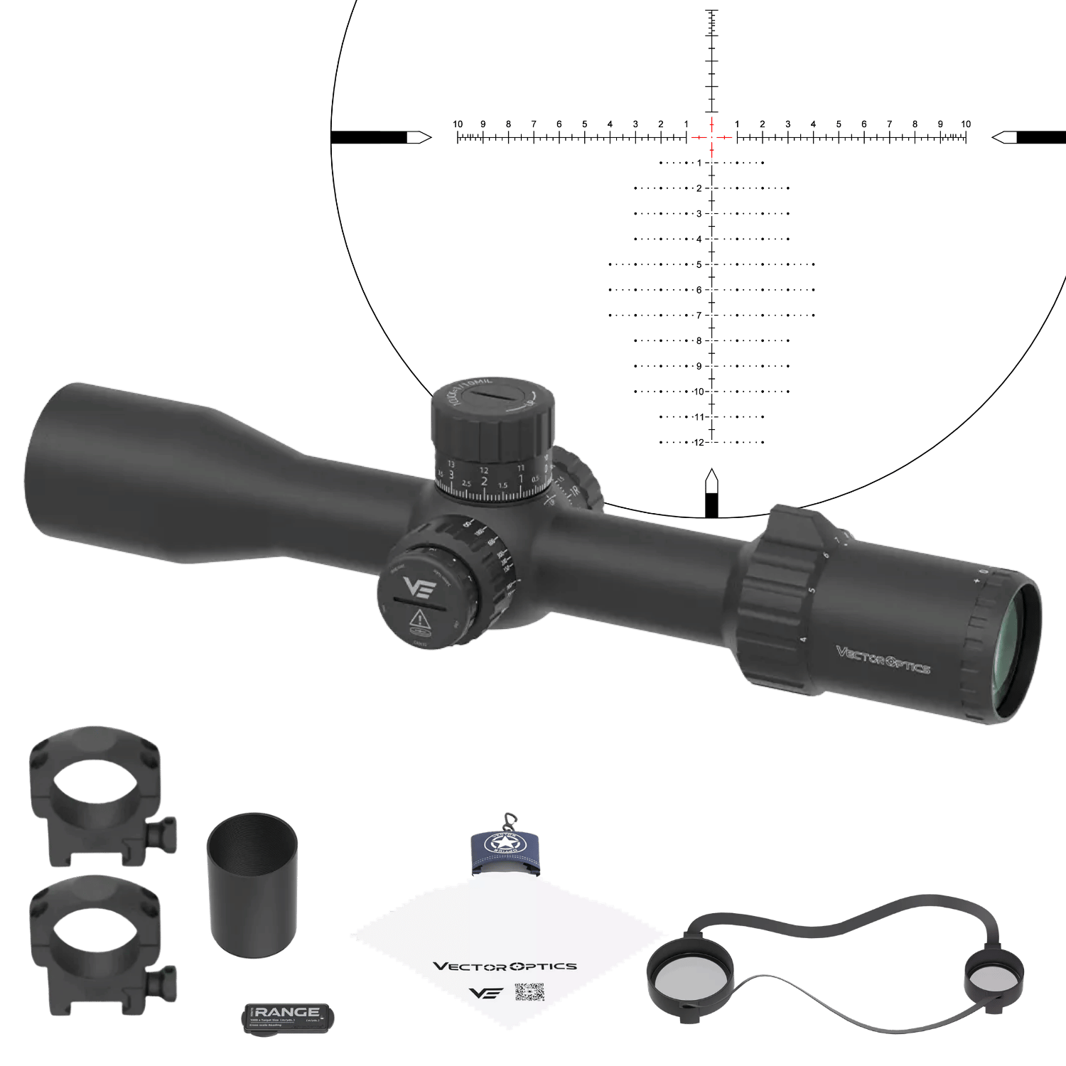 Vector Optics Tauron 4-16x44 HD MIL Tüfek Dürbünü - SCFF-79