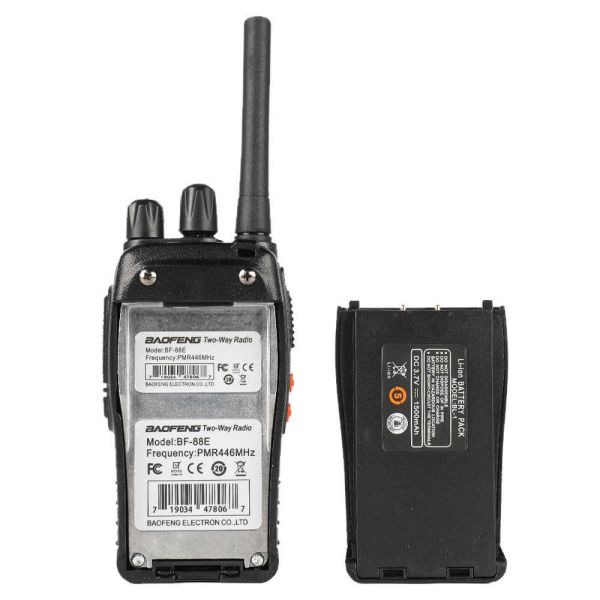Baofeng BF-88E Uhf 16 Kanal PMR Fm Telsiz- Siyah - Lisans Gerektirmez