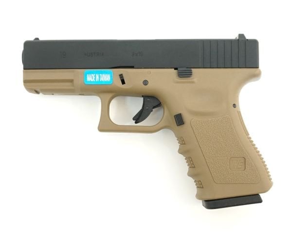 WE G19 GLOCK19 GEN3 TAN GBB AIRSOFT TABANCA
