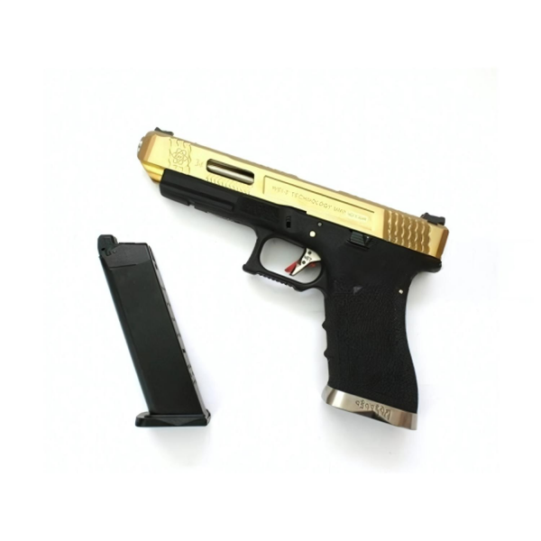 WE GLOCK G34 TITANIUM GOLD GBB AIRSOFT TABANCA (WE-G008WET-TG)