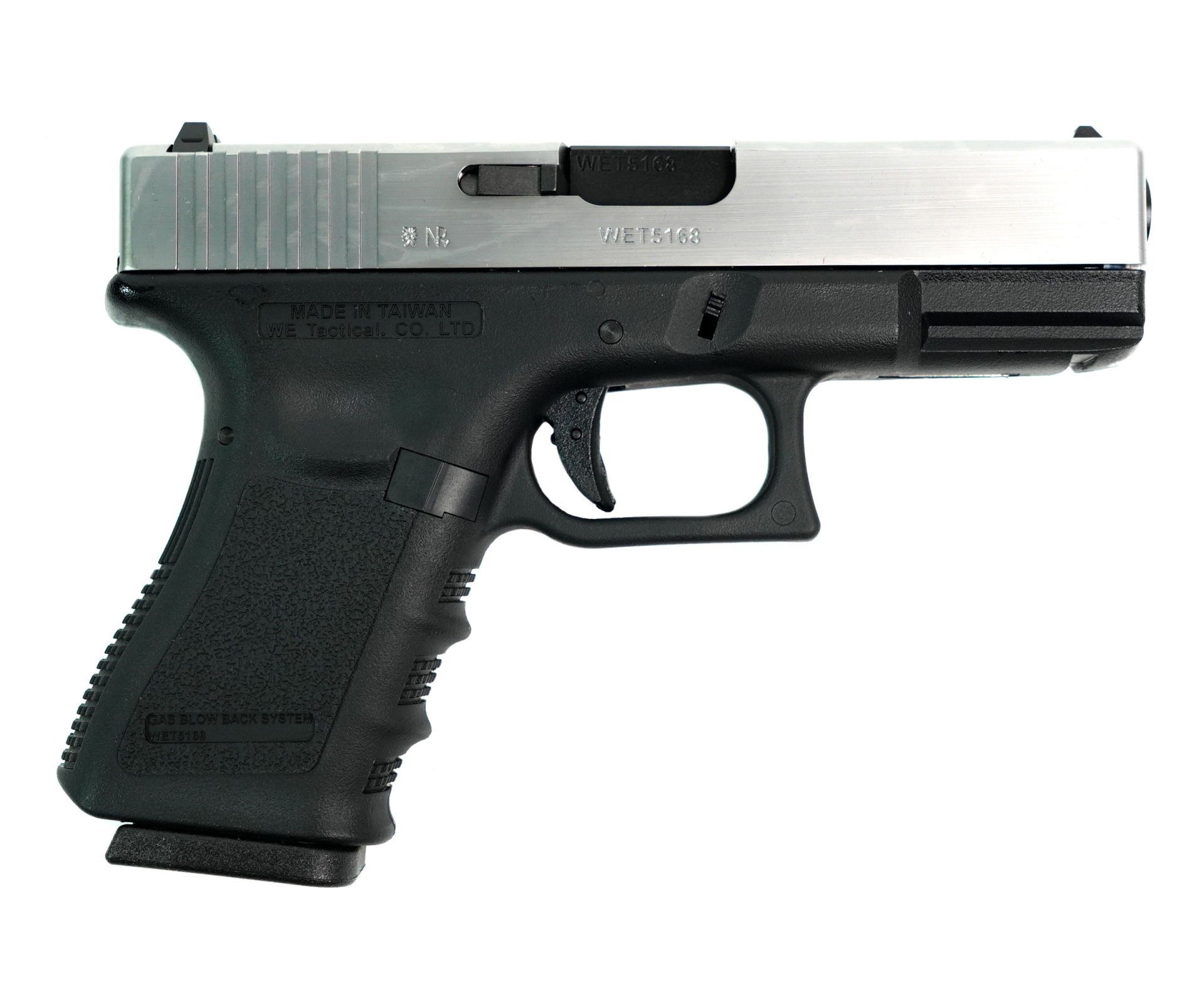 WE G19 GLOCK 19 SILVER GBB AIRSOFT TABANCA