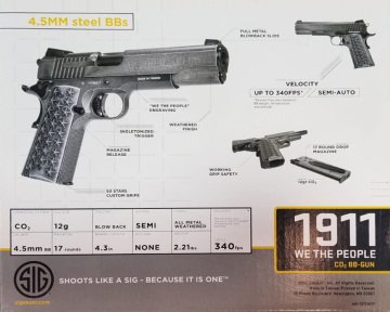 SIG SAUER 1911 Havalı WE THE PEOPLE Orjinal SigSauer Lisanslı