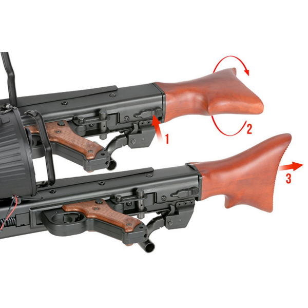 AGM S&T MG42 Airsoft Full Metal Real Wood Makineli Tüfek