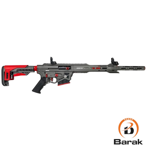 BARAK 47 CM 99-S TUNGSTEN GRİ-KIRMIZI ŞARJÖRLÜ 12 CAL. YARI OTOMATİK AV TÜFEĞİ