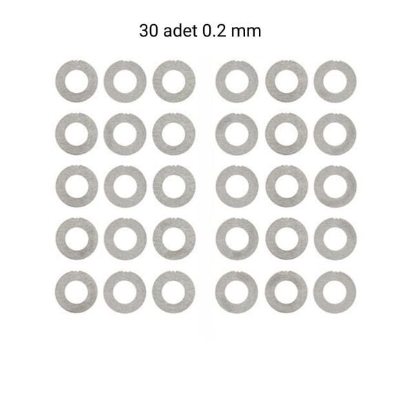 SLONG AIRSOFT Metal Gear Shim (30 adet ) 0.2mm - SL00216D