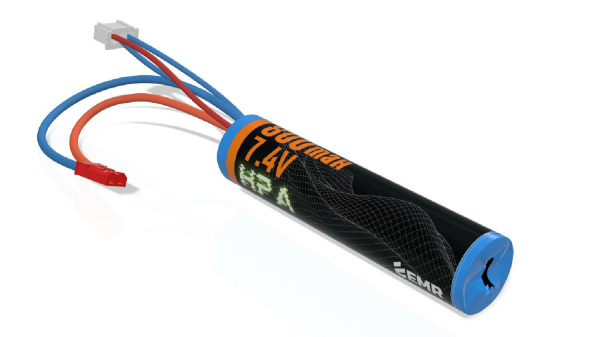 EMR 7.4V 800mAh Lithium Ion Çubuk Airsoft HPA Pil T-Plug