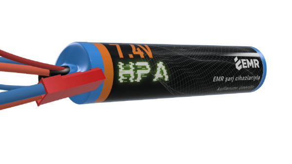 EMR 7.4V 800mAh Lithium Ion Çubuk Airsoft HPA Pil JST