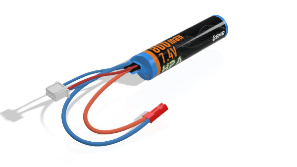 EMR 7.4V 800mAh Lithium Ion Çubuk Airsoft HPA Pil JST