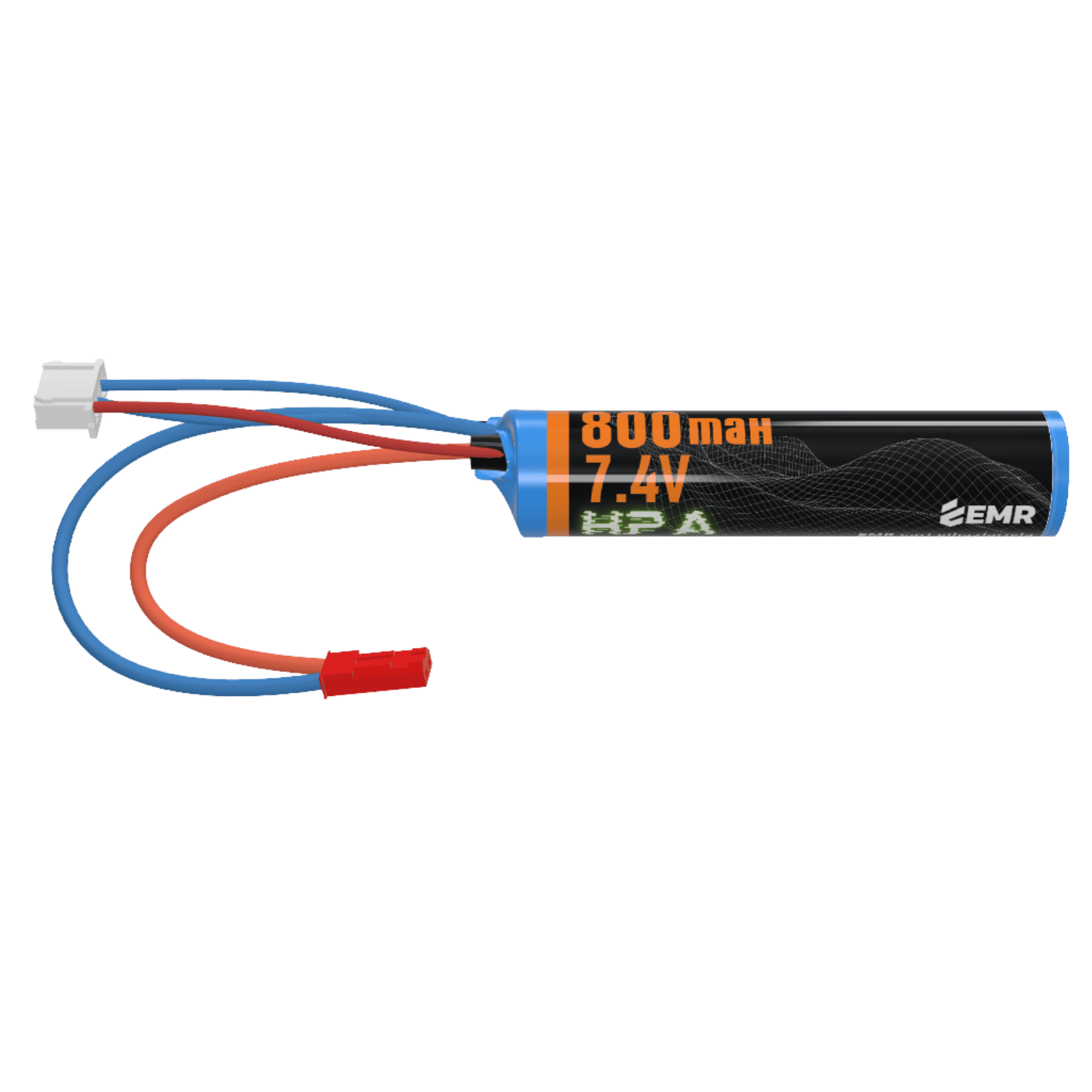 EMR 7.4V 800mAh Lithium Ion Çubuk Airsoft HPA Pil JST