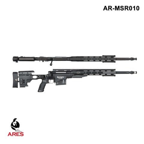 ARES REMINGTON MSR338 SPRING SNIPER AIRSOFT TÜFEĞİ BOLT ACTION SIYAH