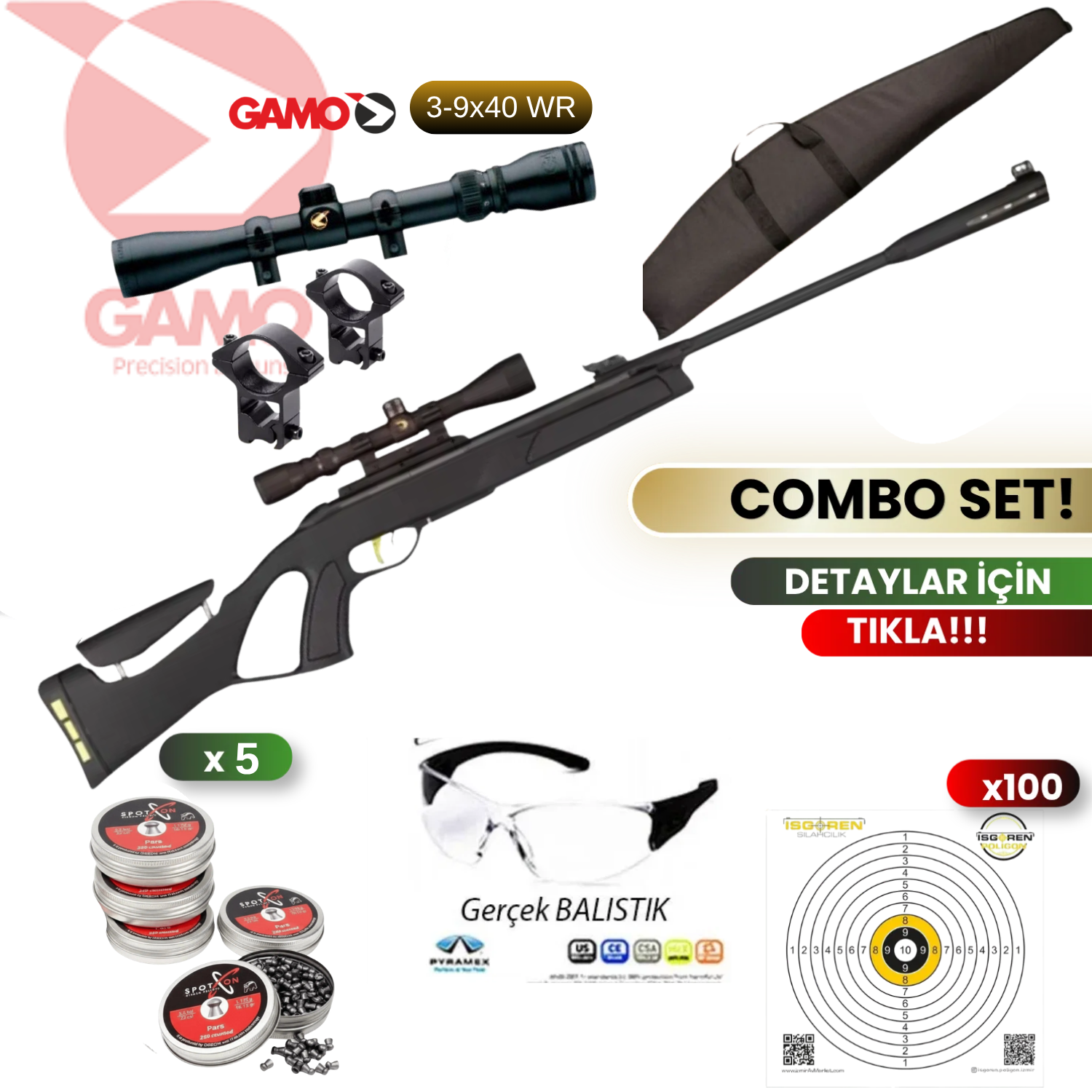 Gamo Elıte Premıum Igt 5.5mm Dürbünlü F Havalı Tüfek Seti