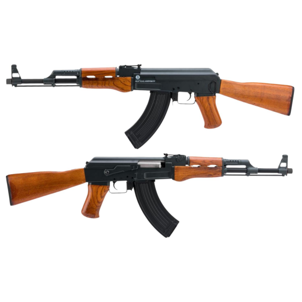 CYBERGUN Kalashnikov AK47 Gerçek Ağaç Airsoft AEG Tüfek Electric Blowback