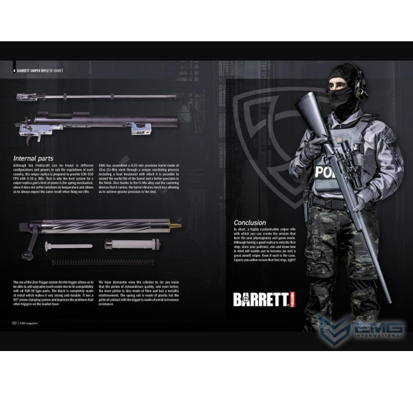 EMG Barrett Fieldcraft Airsoft Precision Bolt-Action Sniper Tüfek