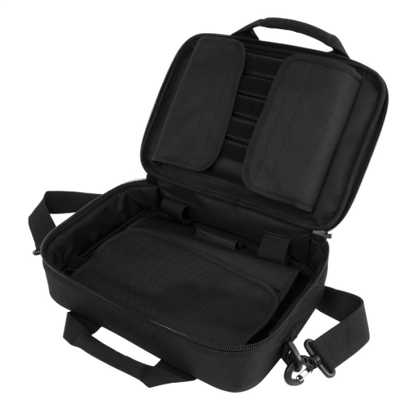 VISM Heavy Duty Double Pistol Range Bag Tabanca Atış Çantası SIYAH 13'' (33cm)