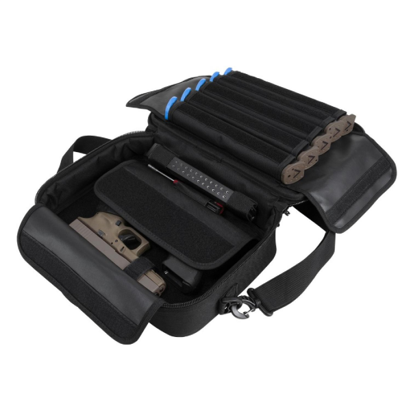 VISM Heavy Duty Double Pistol Range Bag Tabanca Atış Çantası SIYAH 13'' (33cm)