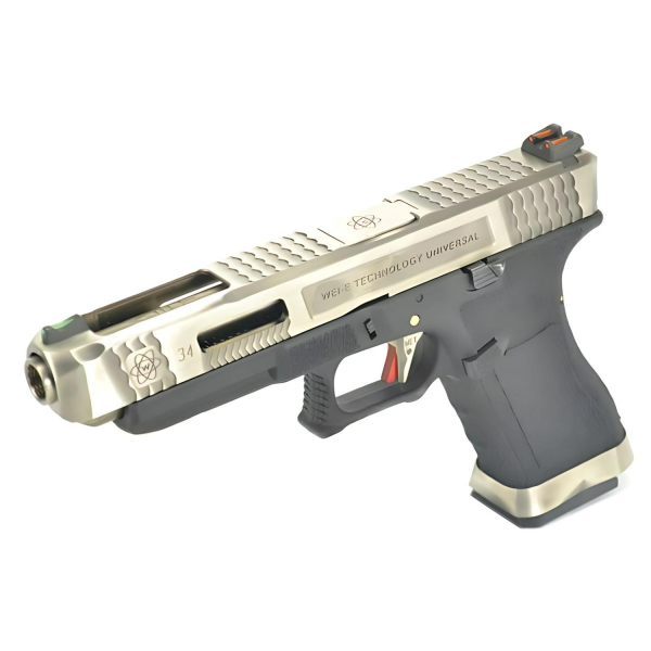 WE Glock G34 T7 GBB Airsoft Tabanca SV Kızak / SV Namlu / BK Gövde (WE-G008WET-7)