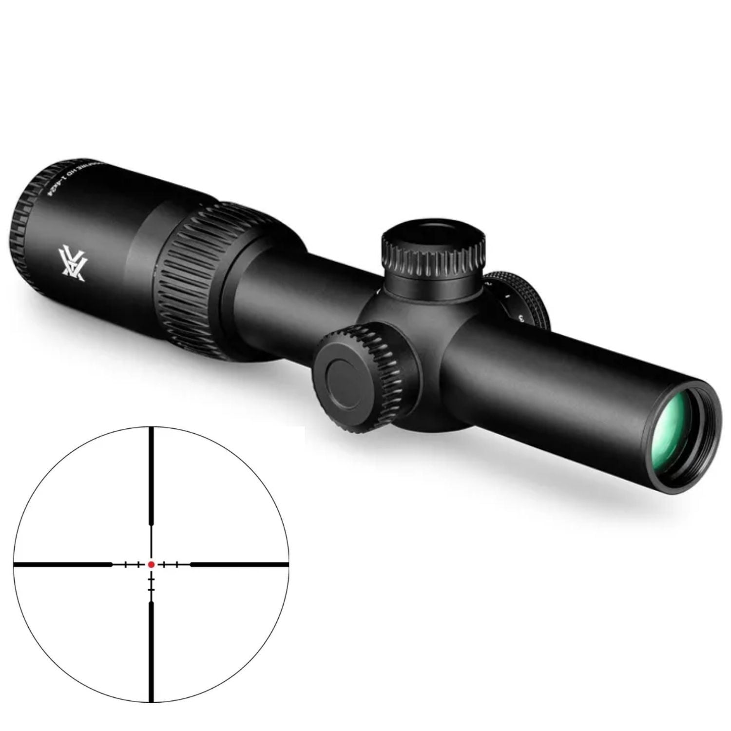 Vortex Crossfire HD 1-4x24 SFP Dead-Hold 2A BDC MOA Tüfek Dürbünü