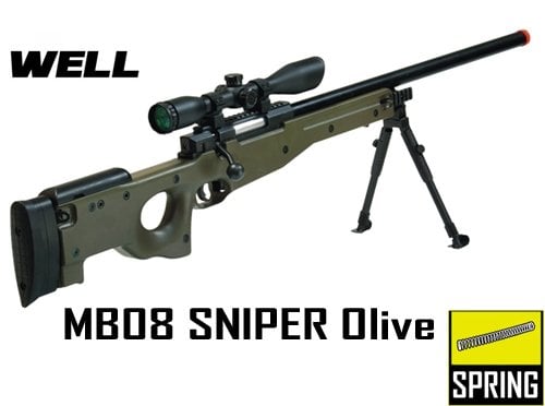 Well MB08 L96 Airsoft Sniper Green Yeşil