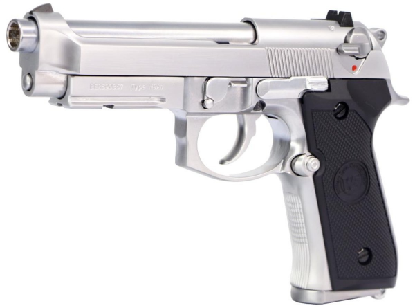 WE BERETTA M9A1 RAIL SILVER Full AUTO GBB AIRSOFT TABANCA (WE-M012BOX-SV)