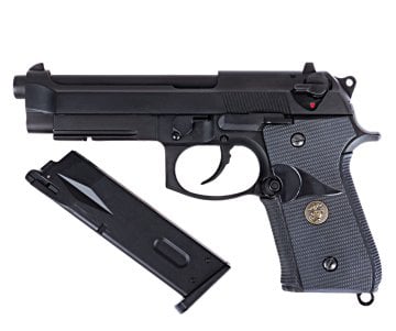 WE M9A1 Black Full Metal Airsoft GBB Tabanca - SİYAH