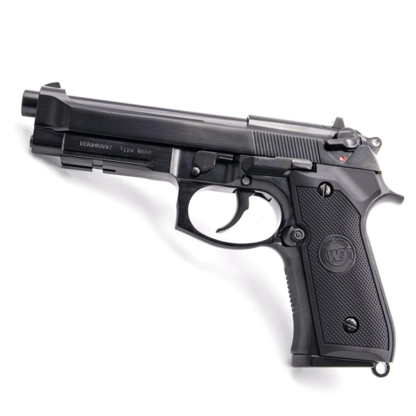 WE BERETTA M9A1 RAIL SIYAH Full AUTO GBB AIRSOFT TABANCA (WE-M012BOX-BK)