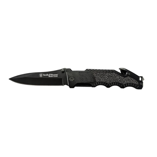 Smith Wesson® Border Guard Drop Point Black Katlanır Çakı SWBG1