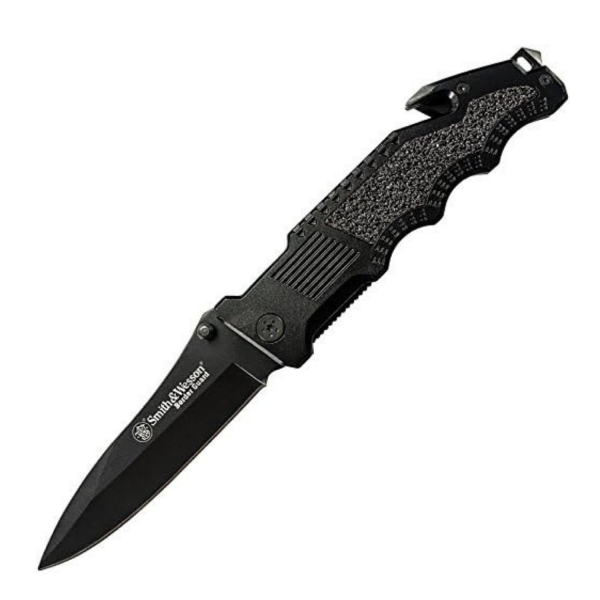 Smith Wesson® Border Guard Drop Point Black Katlanır Çakı SWBG1