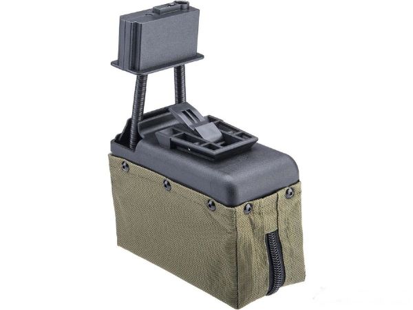 A&K 1500 BB Box Magazine with Upgraded High Strength Motor for Airsoft M249 Series AEG