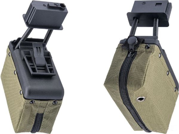 A&K 1500 BB Box Magazine with Upgraded High Strength Motor for Airsoft M249 Series AEG
