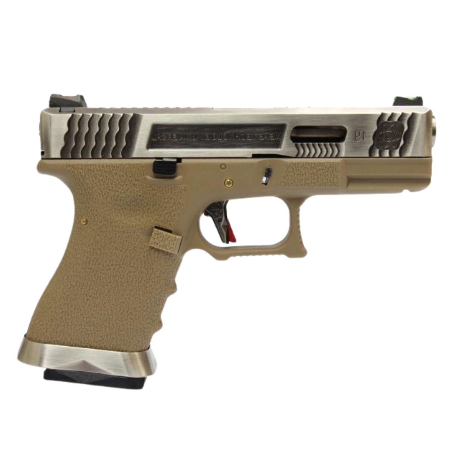 WE G19 T8 GBB AIRSOFT TABANCA SV KIZAK / SV NAMLU / TAN GOVDE