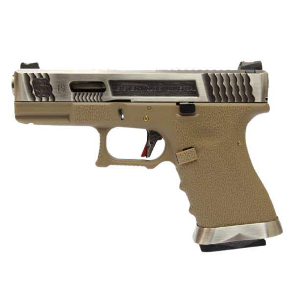 WE G19 T8 GBB AIRSOFT TABANCA SV KIZAK / SV NAMLU / TAN GOVDE