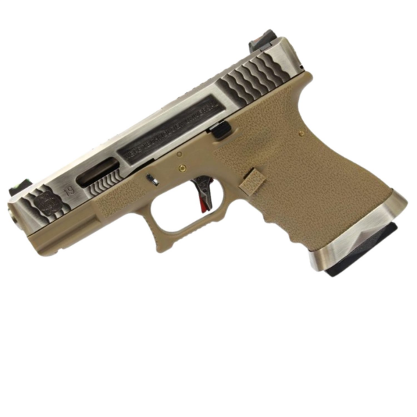 WE G19 T8 GBB AIRSOFT TABANCA SV KIZAK / SV NAMLU / TAN GOVDE