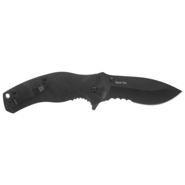 Smith Wesson® Black Ops Recurve Katlanır Tırtıklı Çakı 1136220