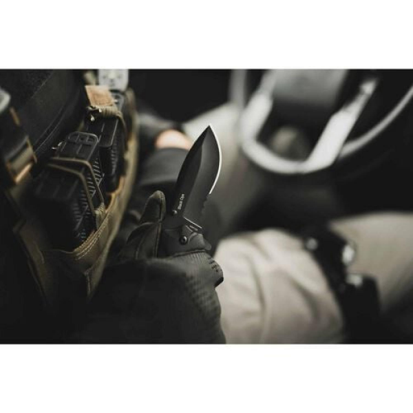 Smith Wesson® Black Ops Recurve Katlanır Tırtıklı Çakı 1136220