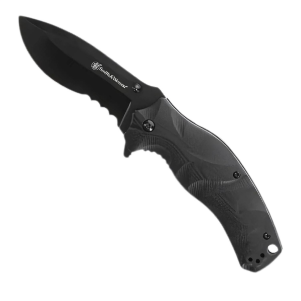Smith Wesson® Black Ops Recurve Katlanır Tırtıklı Çakı 1136220