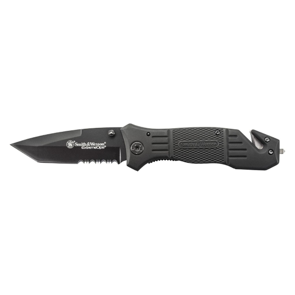 Smith Wesson® Extreme Ops Drop Point Black Kurtarma Çakısı SWFR2SCP