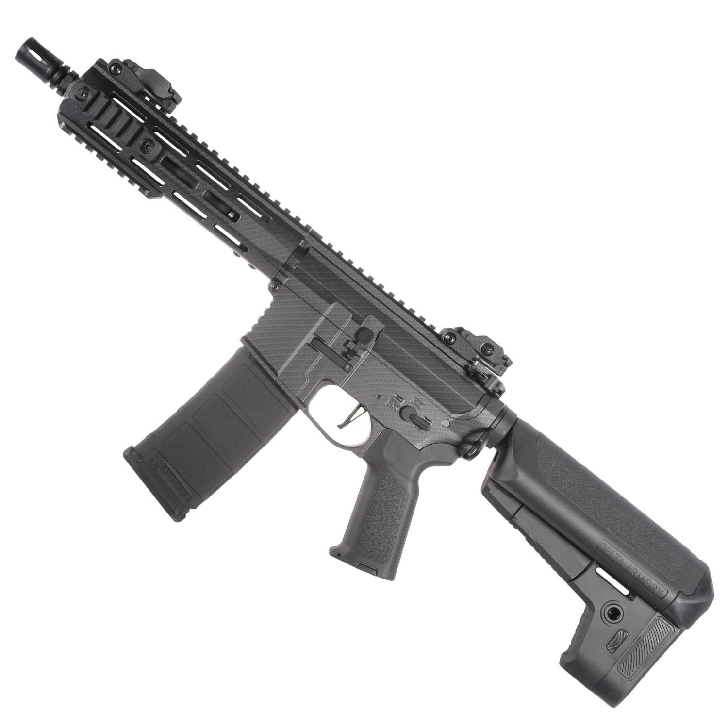 Delta Armory CARBON M4 AR15 M-LOK 8'' Charlie Pil Şarj DAHIL SET DA-C08-CRB