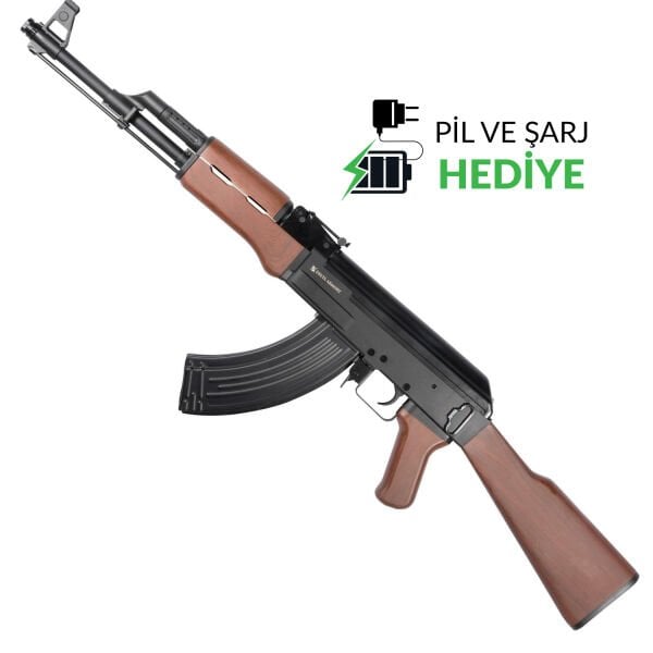 Delta Armory AK47 Keleş Airsoft Tüfek PIL ŞARJ DAHIL SET