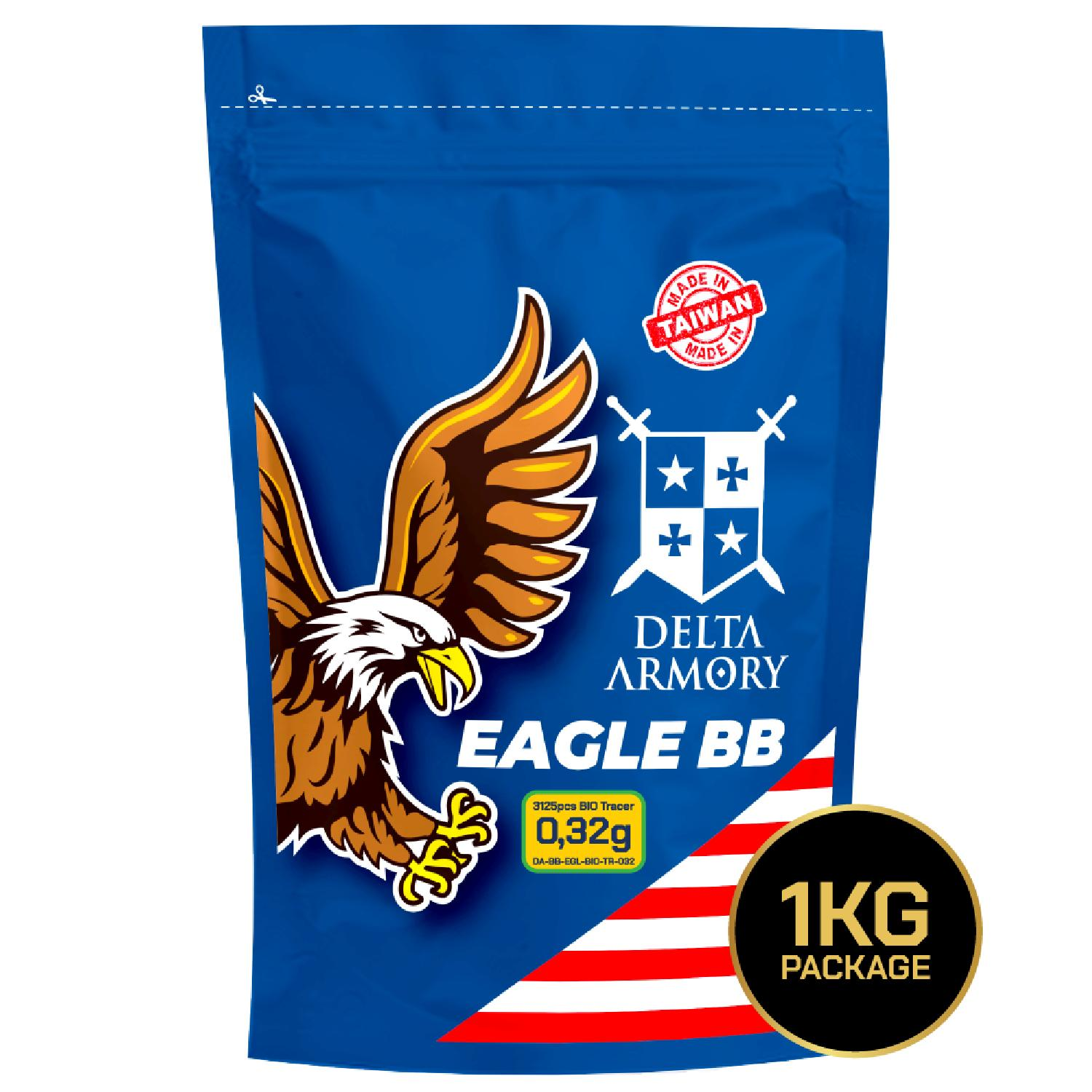 Delta Armory 0.32g AIRSOFT TRACER BB 3125Adet BIO EAGLE Serisi