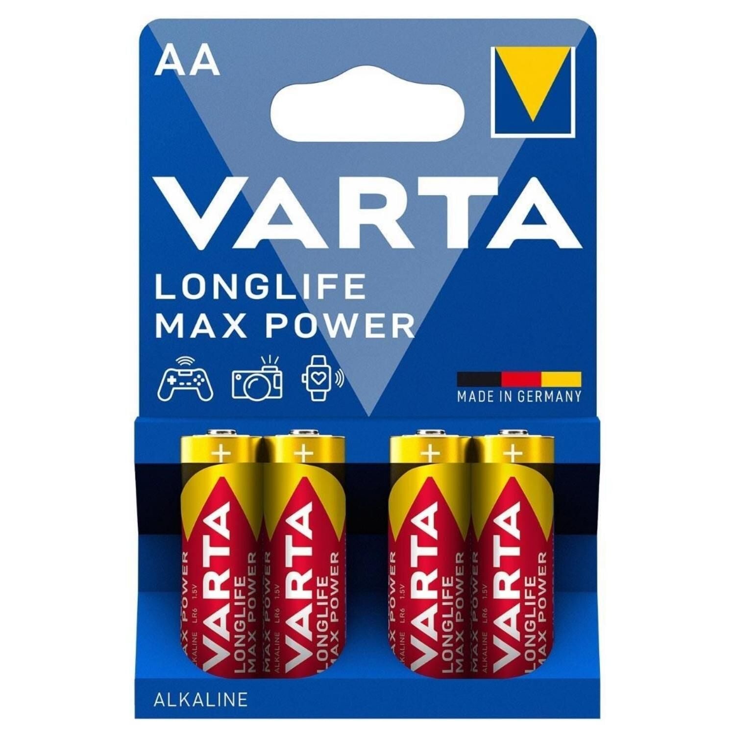 Varta Longlife Max Power Alkalin  4'lü AA Kalem Pil