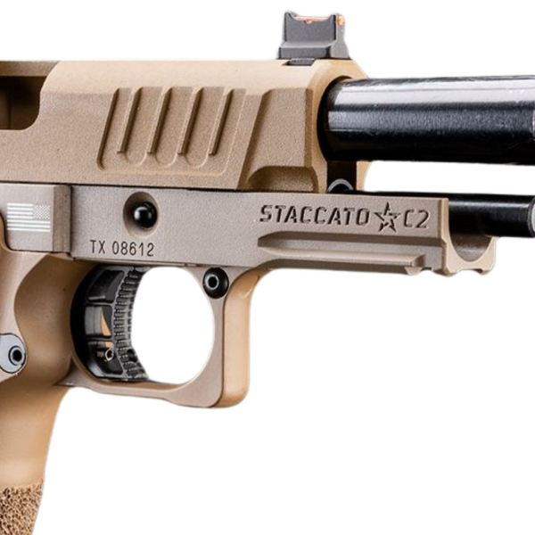 Army Helios Staccato Licensed C2 Compact 2011 FDE T8 GBB Pistol with RMR Cut Tabanca