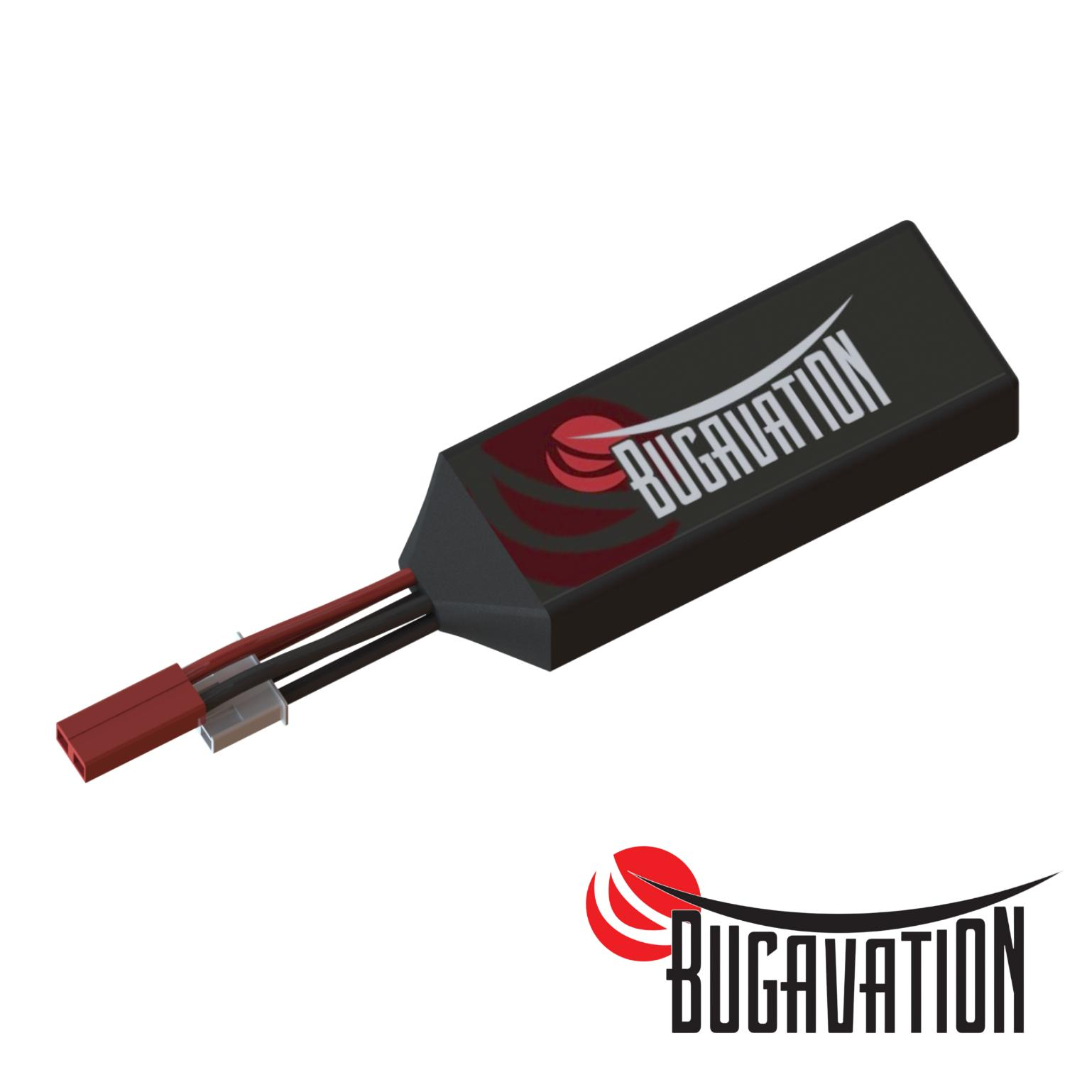 Bugavation 7.4V 500mAh Lityum Polimer Airsoft HPA Pil JST