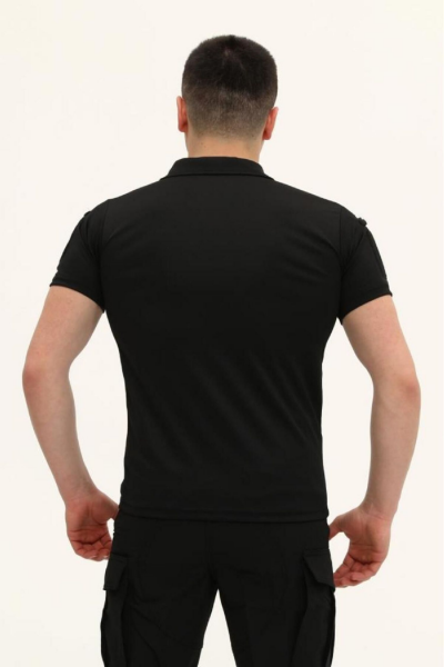 SS  Regular Fit Polo Yaka Kısa Kollu Erkek Tişört SİYAH
