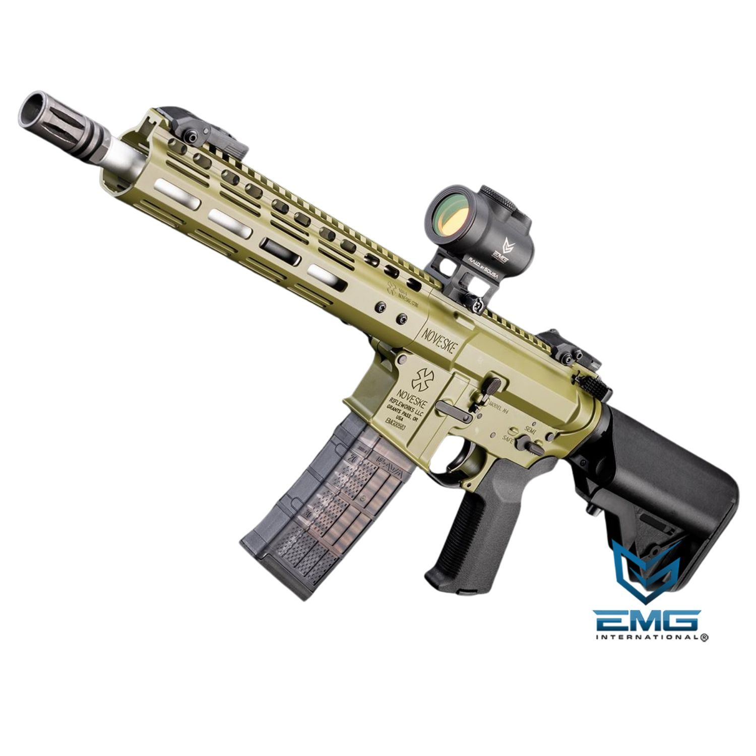 EMG CGS Noveske N4 Gen3 Gas Blowback Airsoft Tüfek (Olive/Haki)